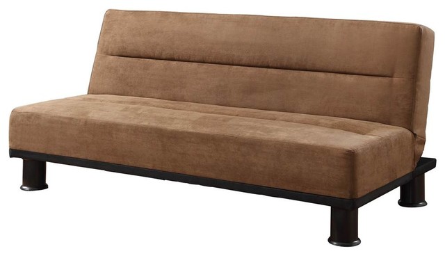 Modern Microfiber Sofa Brown Contemporary Futons By Ladder Modern Microfiber Sofa Brown