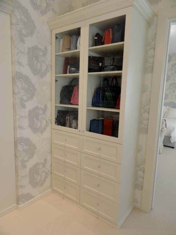 This is an example of a contemporary storage and wardrobe in New York.
