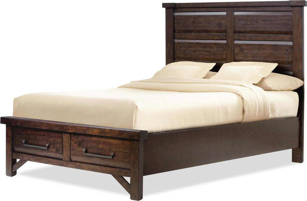 Timber Bed Transitional Panel Beds by HedgeApple Houzz
