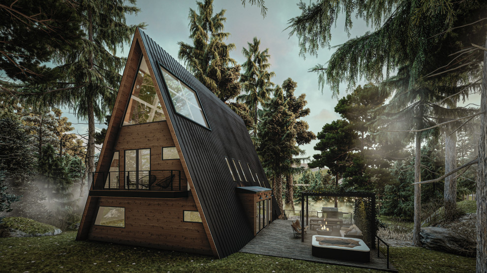 A frame cabin - Scandinavian - Other - by Group Think Architects | Houzz