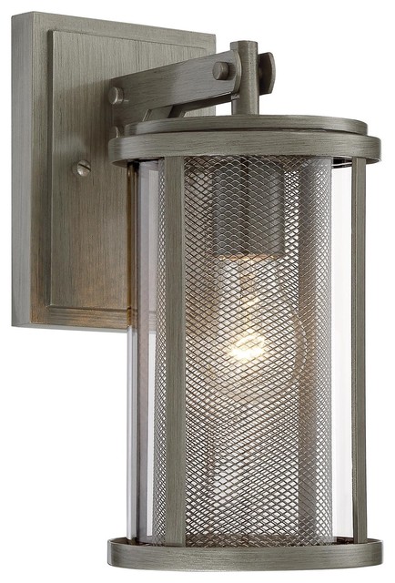 George Kovacs Radian Outdoor Wall Mount Painted Brushed Nickel