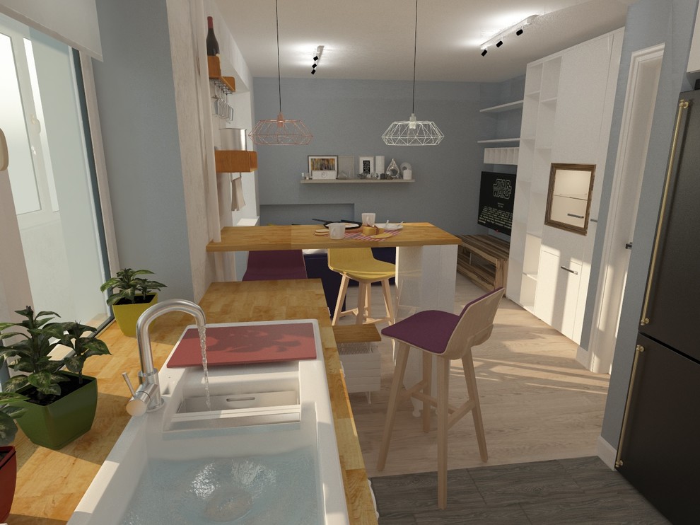 Квартира студия с отдельной спальней!