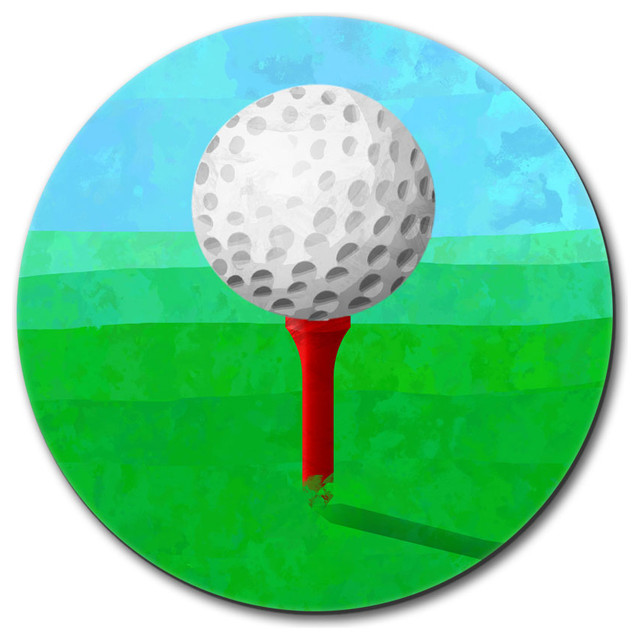 Golf Ball Mouse Pad Contemporary Desk Accessories By Made On