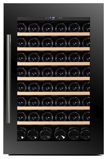 Dunavox 48 Bottle Fully Integrated Single Zone Wine Fridge, Black