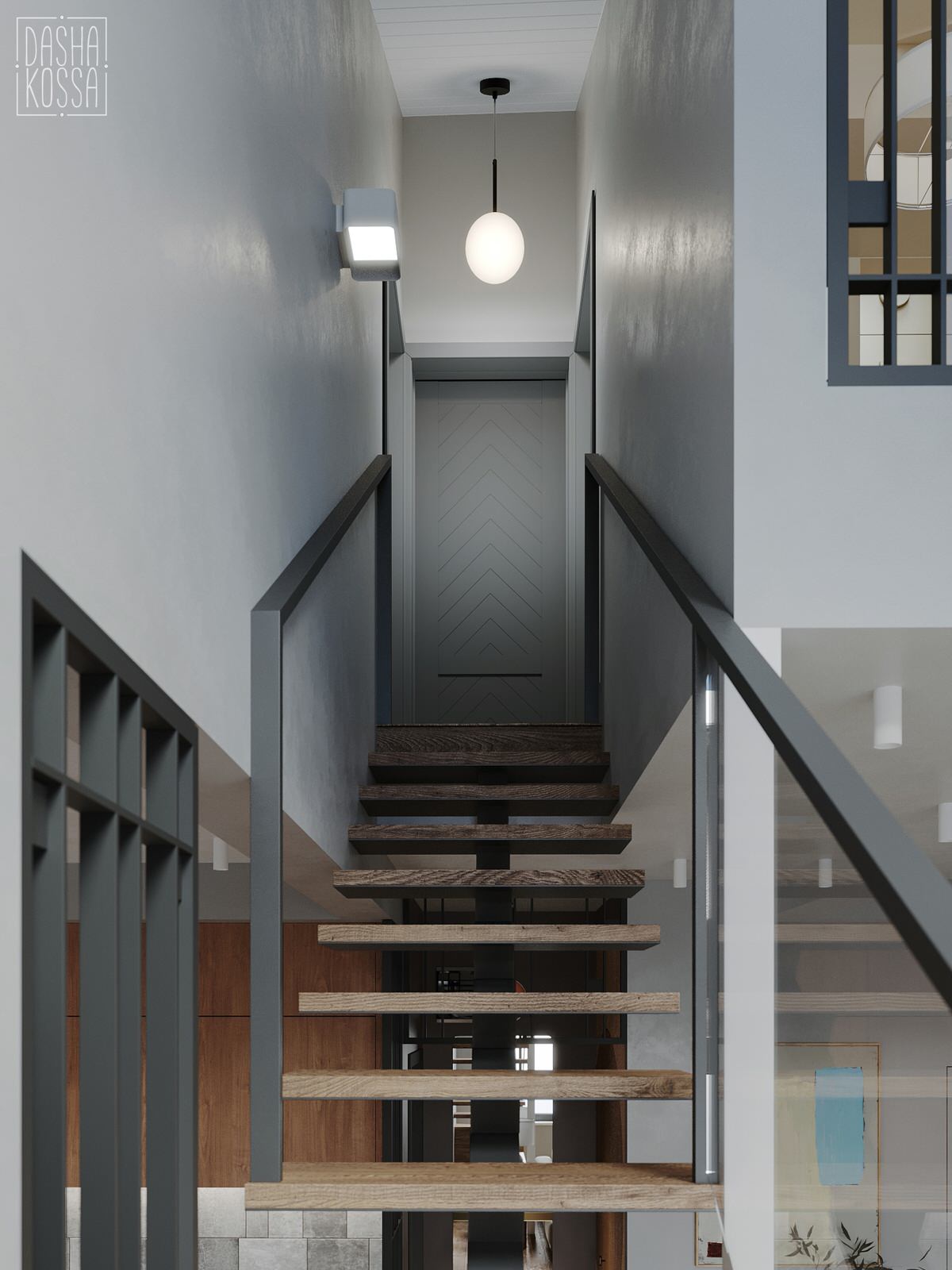 Двухуровневая квартира для загородной жизни в комфортных условиях