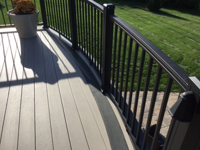 Interlocking Concrete Patio/Composite Deck