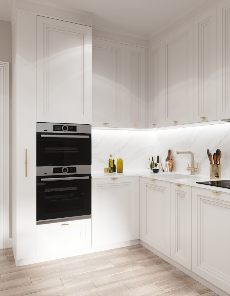 "Пудровые оттенки". Квартира 97 кв.м, ЖК "Левобережный"