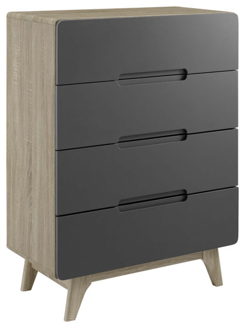 Origin Four-Drawer Chest or Stand, Natural Gray