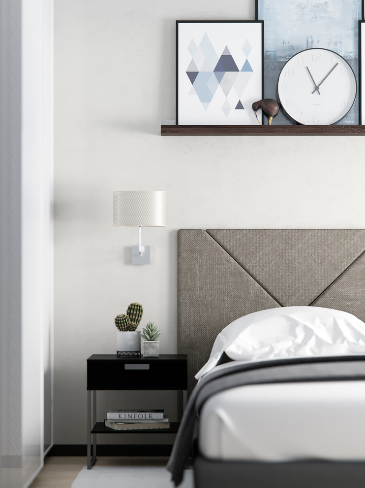 Проект небольшой квартиры с панорамными окнами и видом на лес.