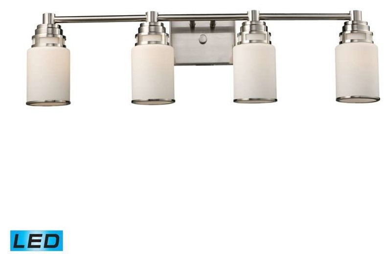 Bryant LED 4-Light Vanity in Satin Nickel