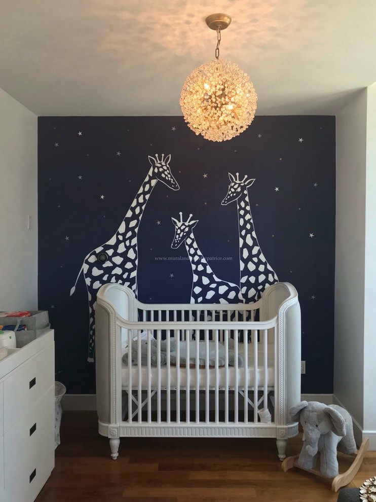 This is an example of a modern nursery in Los Angeles.