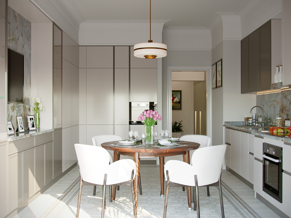 Интерьер кухни в стиле эклектика