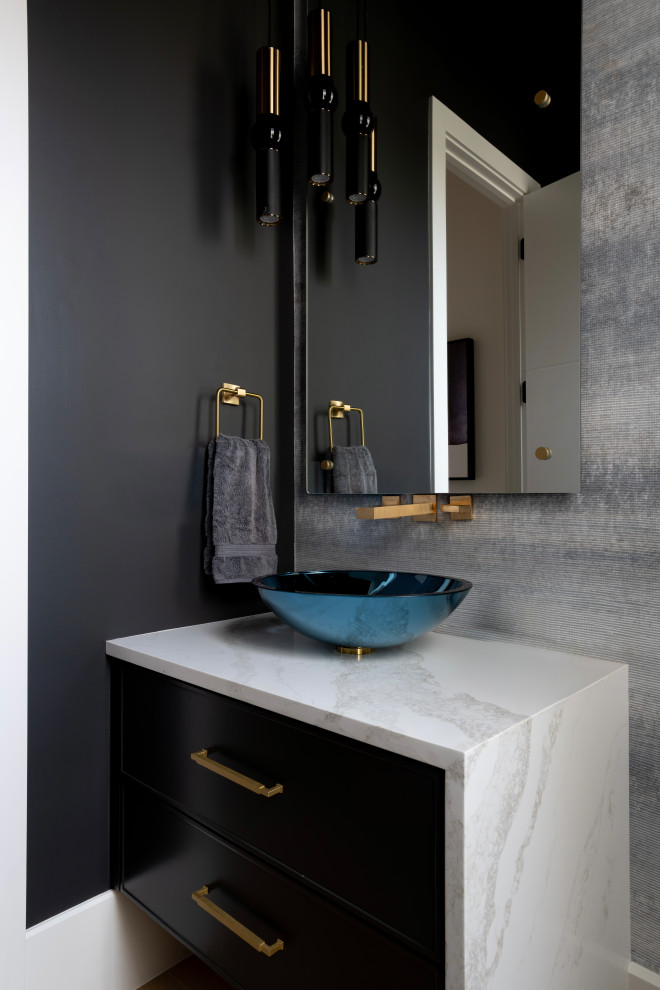 Frisco, TX Contemporary New Build - Contemporary - Powder Room - Dallas ...