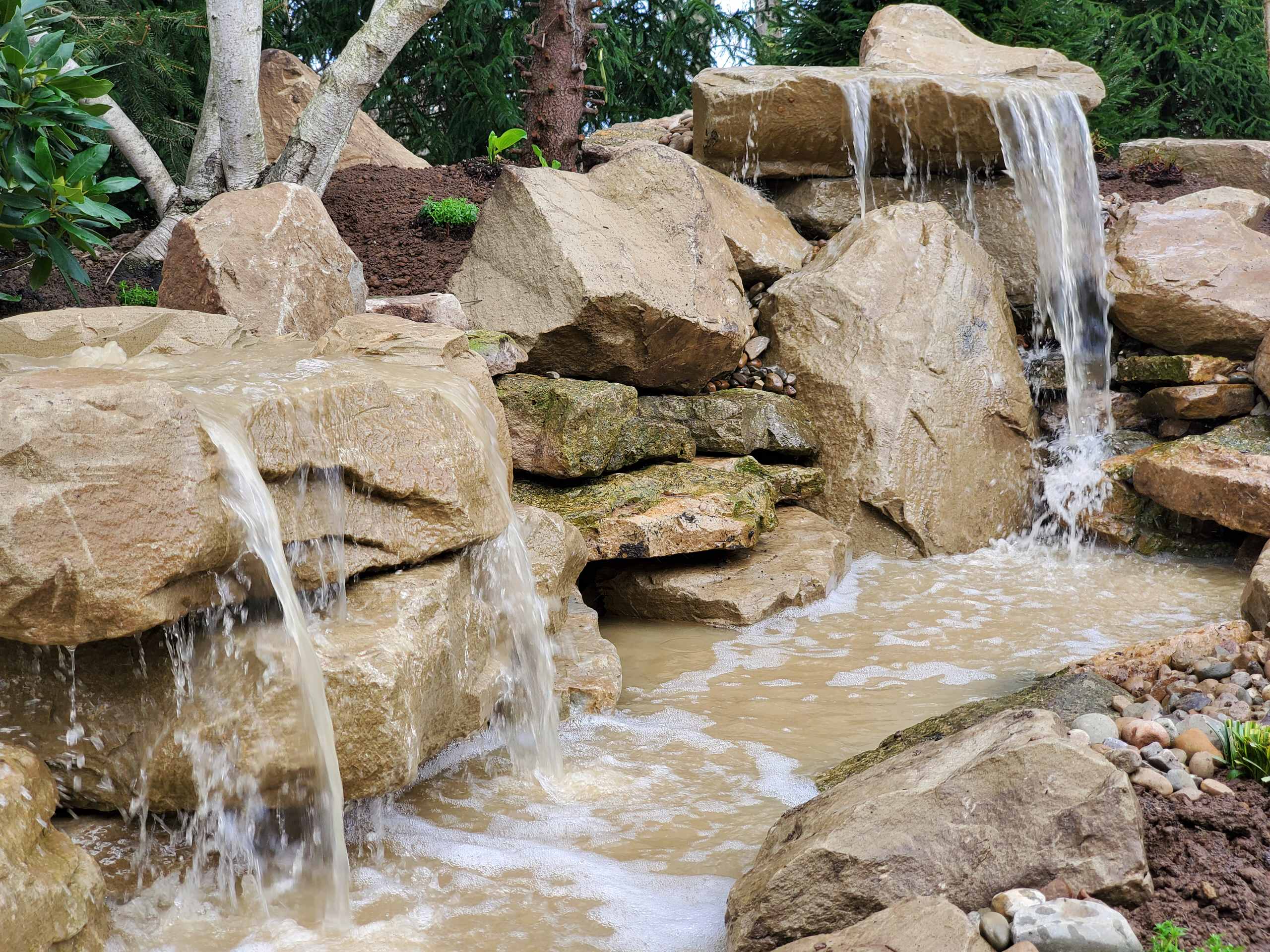 Carved Stone Water Features