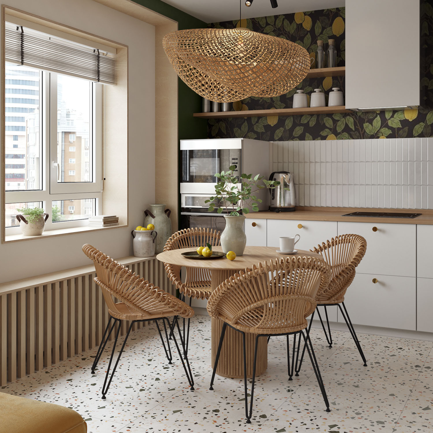 Визуализация трехкомнатной квартиры в ЖК Некрасовка