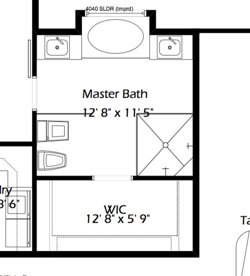 Double Vanity Bathroom Floor Plans master bath layout: single vs double vanity Double Vanity Bathroom Floor Plans master bath layout: single vs double vanity