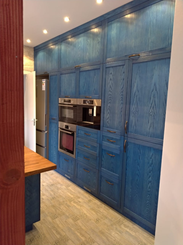 Кухня Шпон ясеня. Покрытие масло.