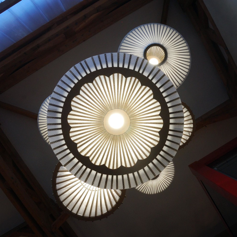 Création d'un luminaire sur mesure - Hall d'entrée de bureaux ...