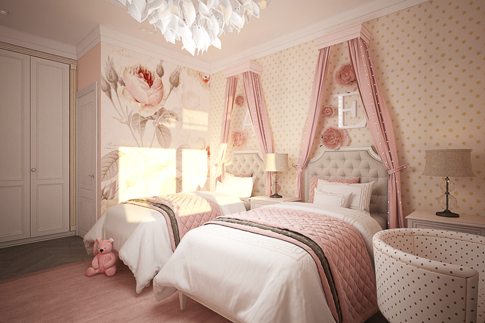 Нежная детская в розовых тонах