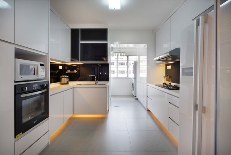 HDB Hougang Singapore Contemporary Kitchen Singapore By 2nd   Home Design 