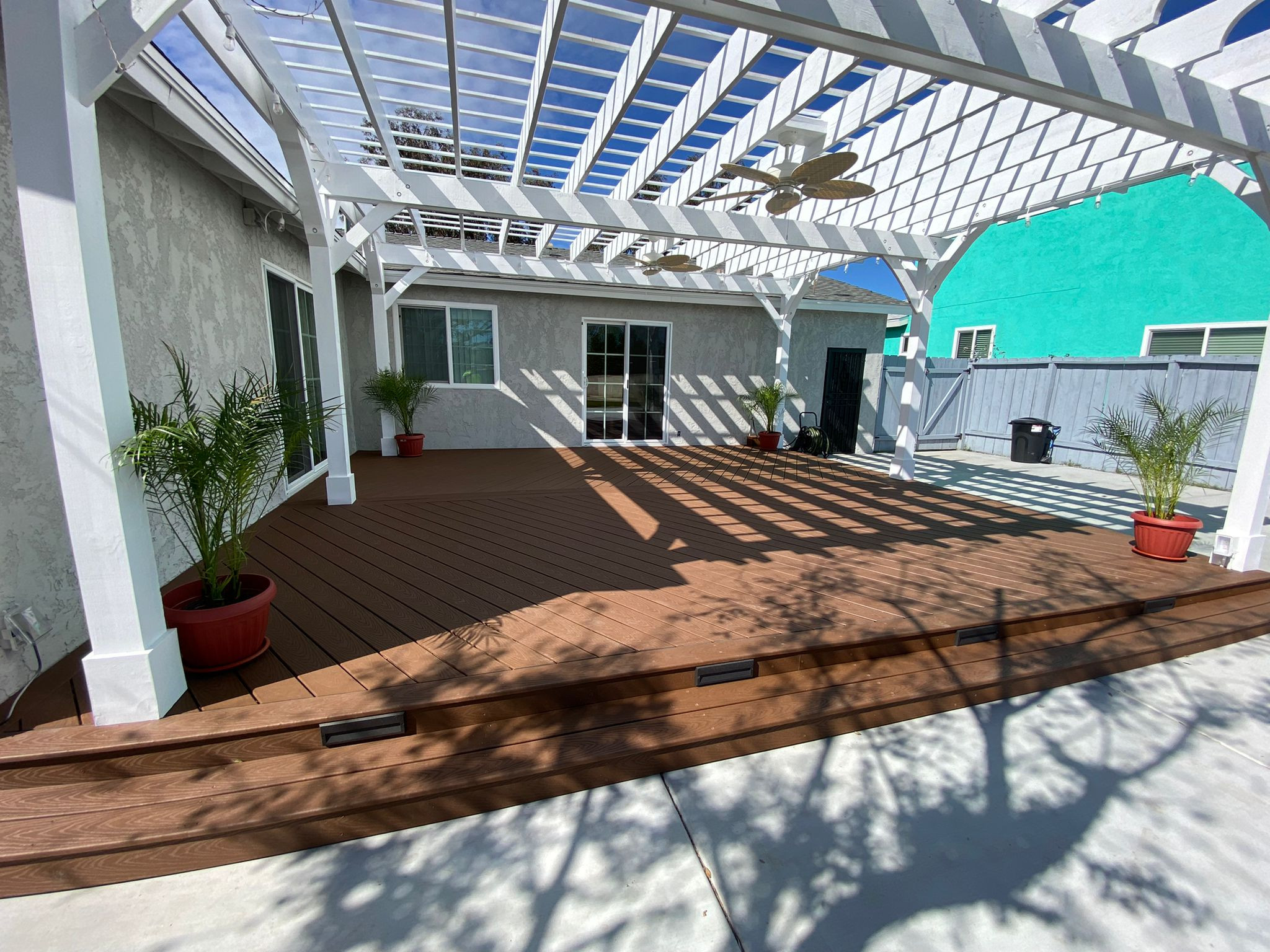 Custom Pergola & Deck Installation / Bathroom Renovation