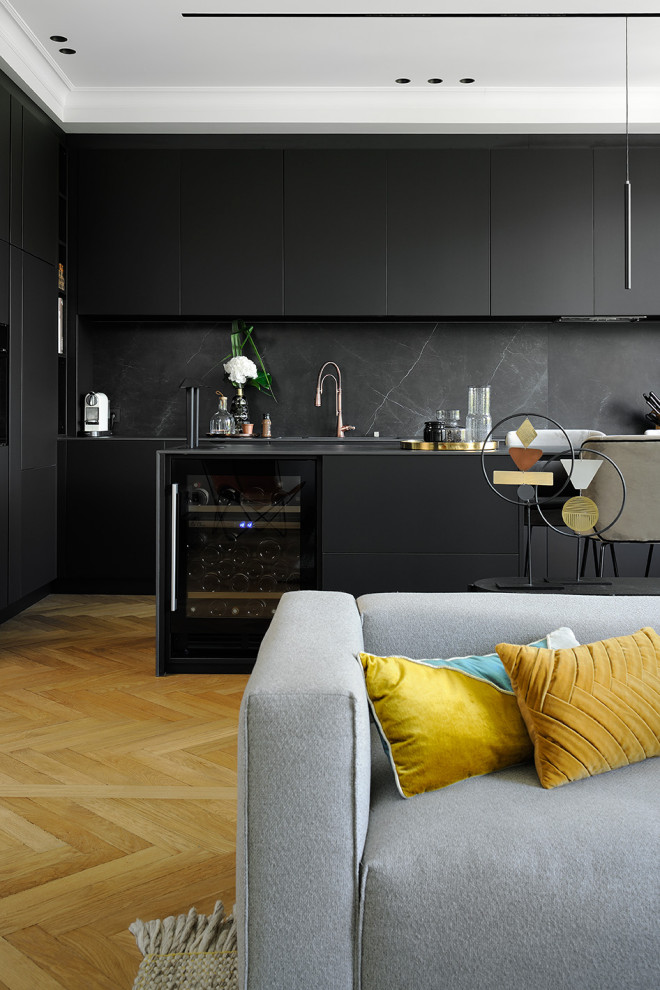 Design ideas for a contemporary home design in Lyon.