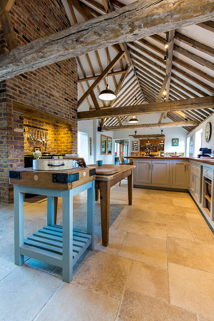 Barn Conversion Tiling rustic-kitchen