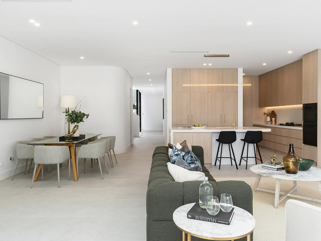 Bexley -  Architecturally Designed Duplex modern-living-room