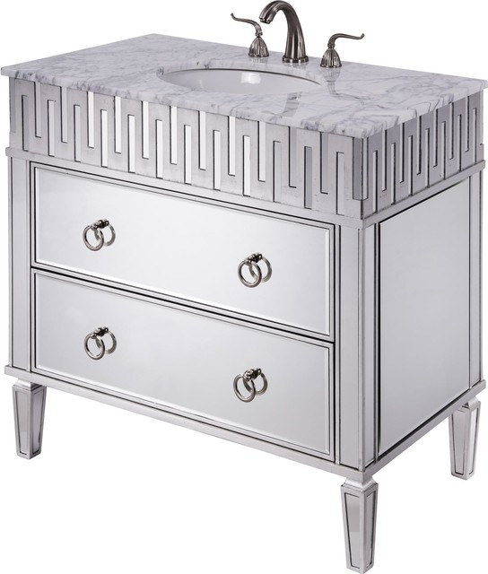 NOUVEAU Vanity Oval Sink Tapered Legs Leg Single HandApplied