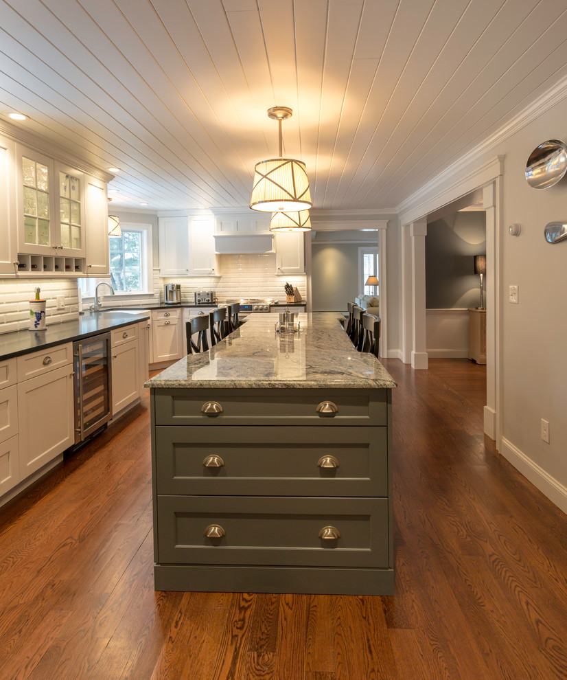 Transitional kitchen photo in Boston