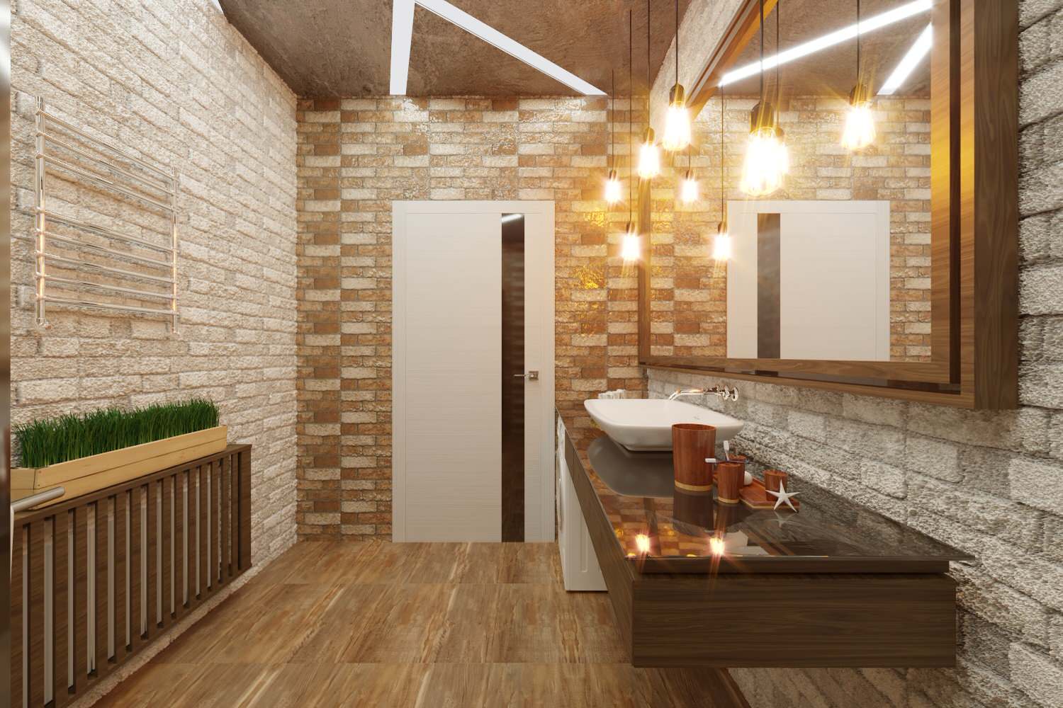 Загородный дом в современном лофте