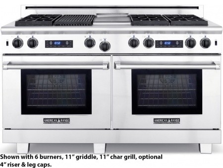 ARR-606X2GRDF-N Medallion 60" Freestanding Dual-Fuel Natural Gas Range With 6 Se