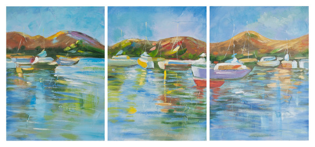 Sailors Cove Triptych Wall Art