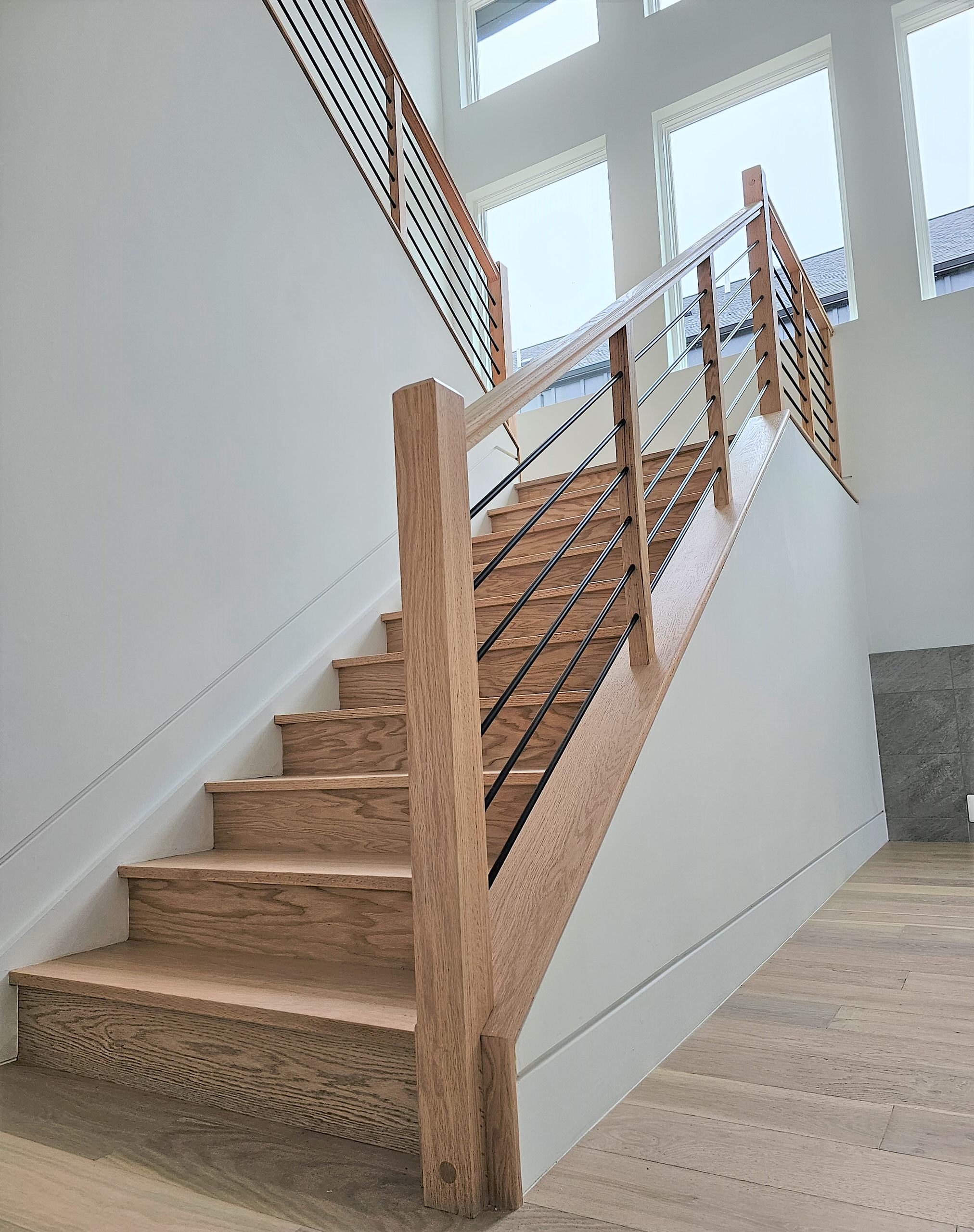 108_Red Oak Stairs in Light Filled Space, Fairfax, VA 22031