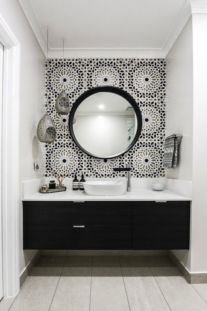 Design ideas for a mediterranean bathroom in Melbourne.
