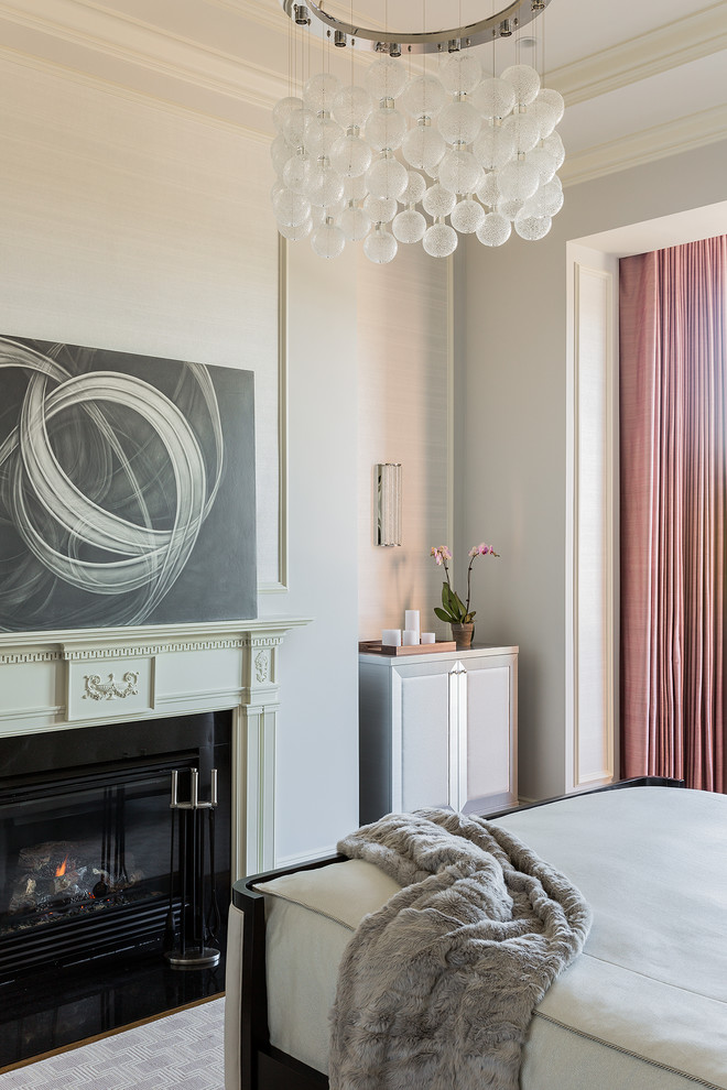 Inspiration for a transitional home design remodel in Boston