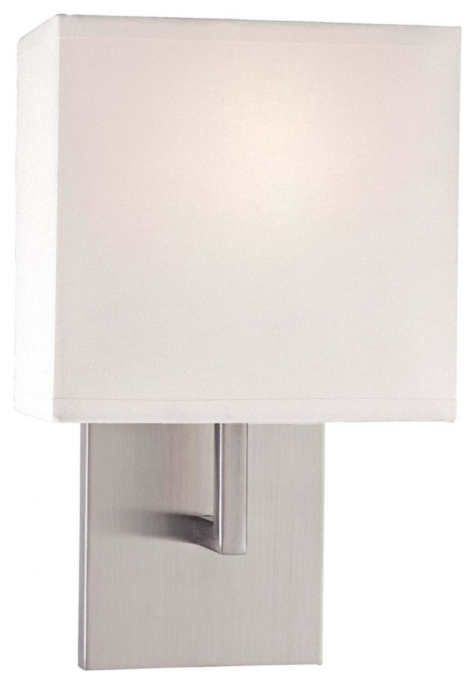 George Kovacs P470 1 Light Wall Sconce, Brushed Nickel