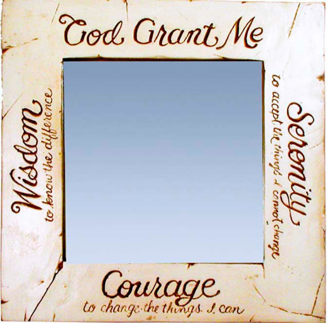 Serenity Prayer Mirror Wall Mirrors by PIAZZA PISANO Houzz