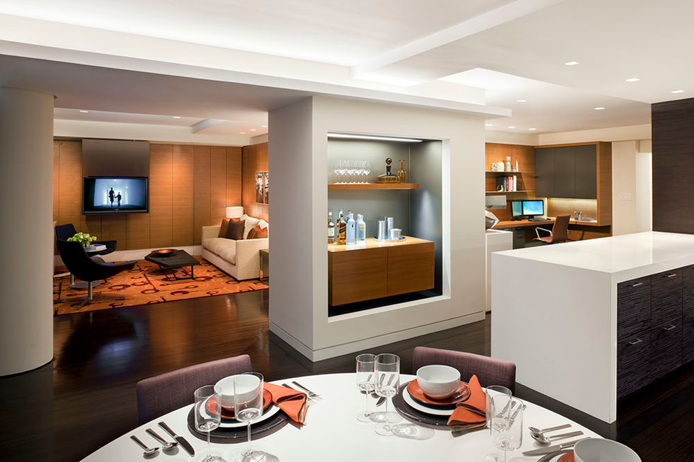 Hip Manhattan Apartment - Contemporary - Dining Room - New York - by ...