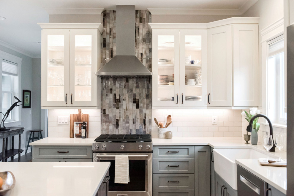 Inspiration for a transitional kitchen remodel in Denver