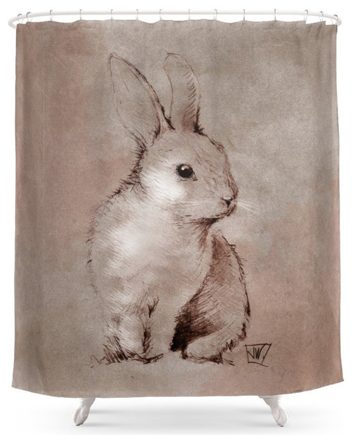 Bunny Rabbit Shower Curtain Farmhouse Curtains By Society6
