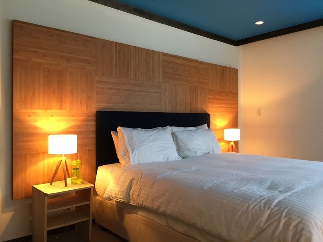 Headboard Panel in Japan - Bamboo & Upholstery minimalistisch-schlafzimmer