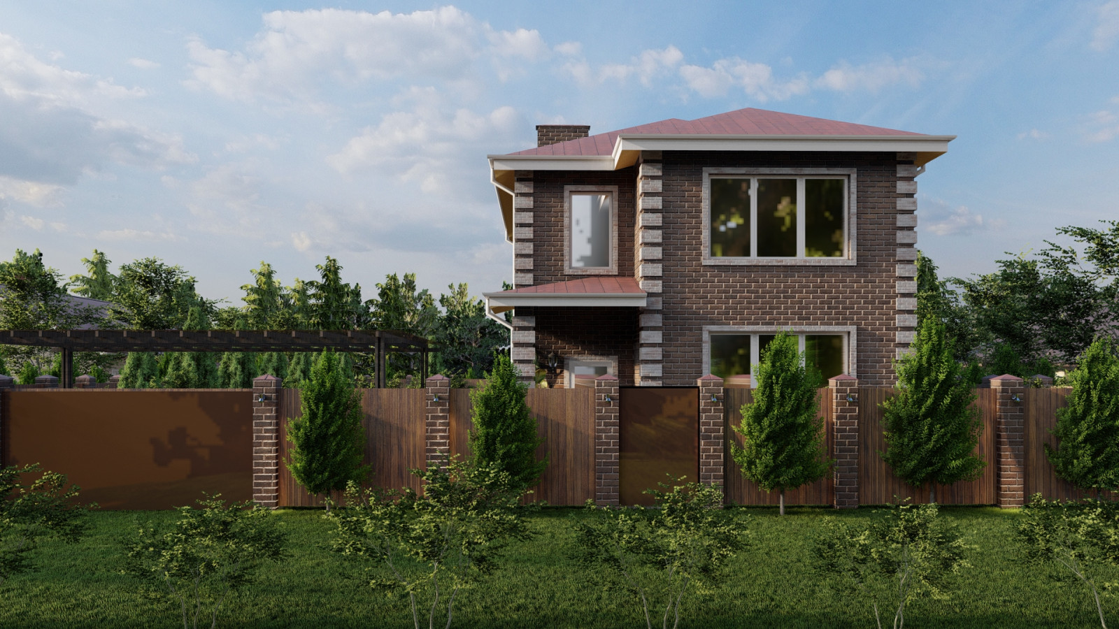 Двухэтажный дом 220 квм