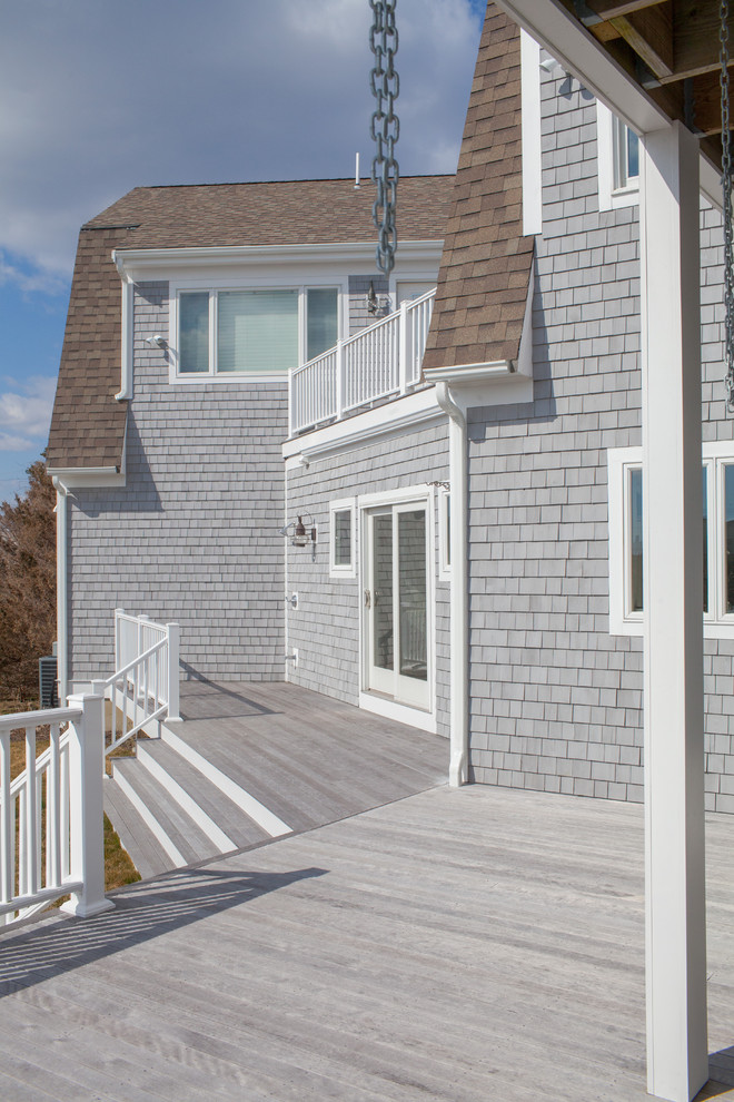 Design ideas for a beach style verandah in Boston.