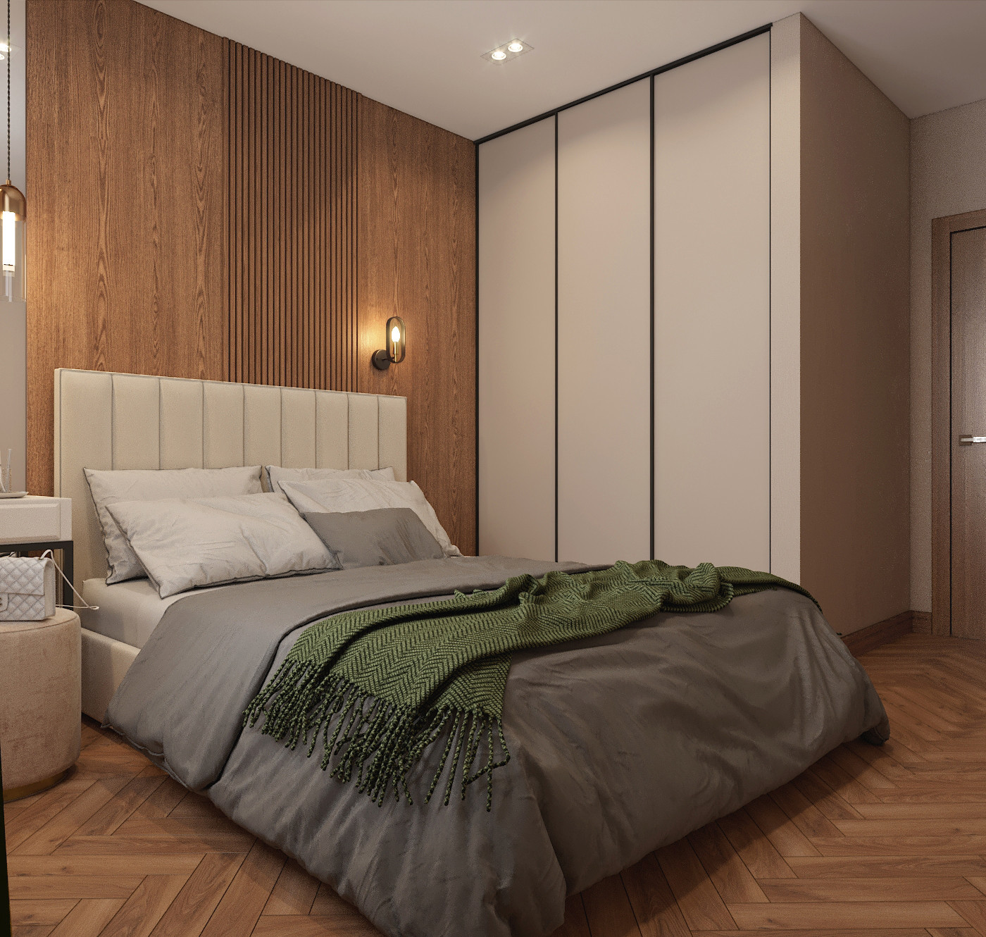 Современный интерьер спальни