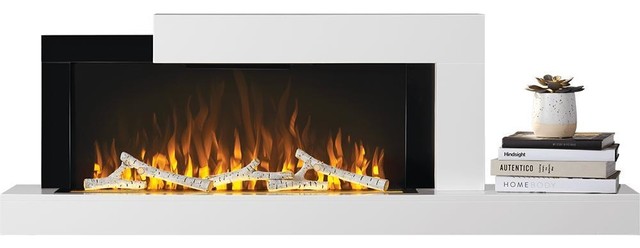 Napoleon Stylus 59 Wall Mounted Electric Fireplace With Shelf