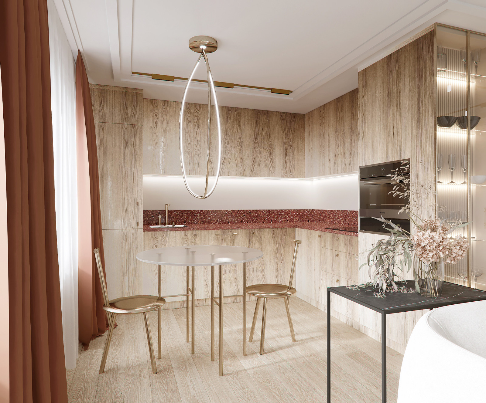 Современная квартира в Москве для девушки