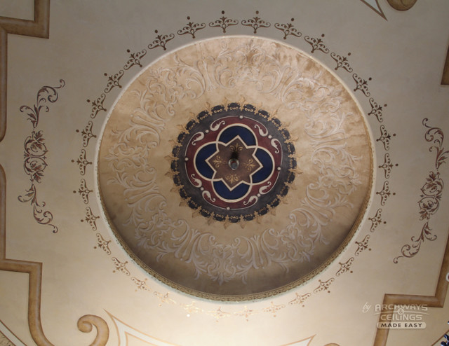 Foyer Dome Ceiling Mediterranean Entry Oklahoma City