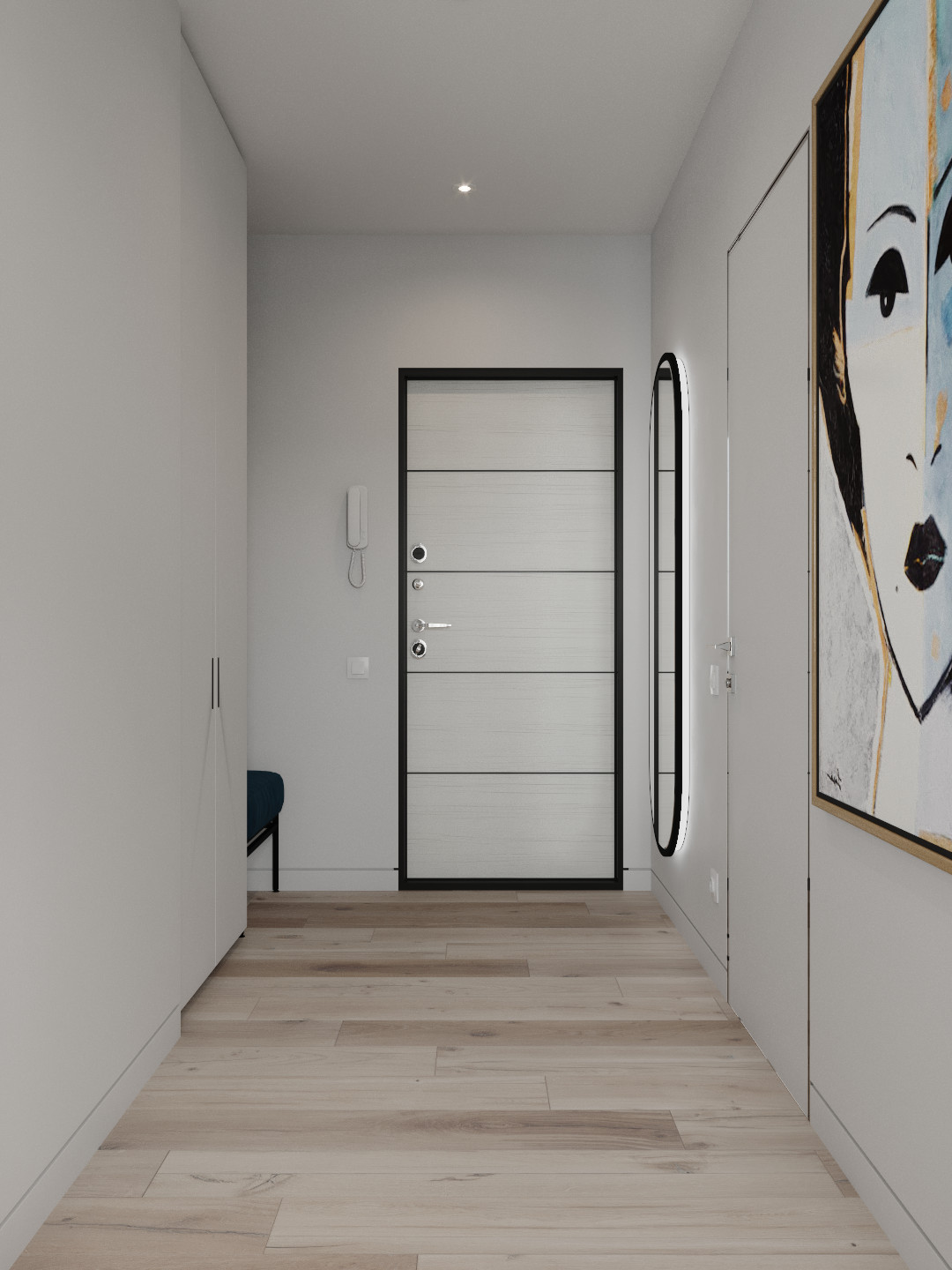 Квартира для Молодой пары.Синее настроение.