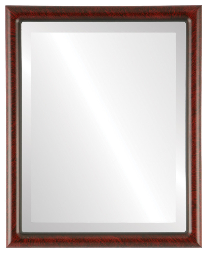 Pasadena Framed Rectangle Mirror, Vintage Cherry, 13"x17"